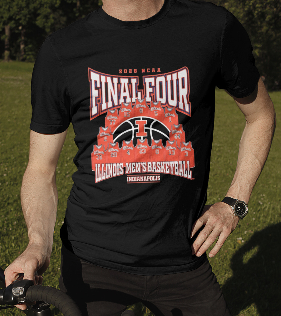 2026 NCAA Final Four Illinois Men's Basketball Indianapolis T-Shirt