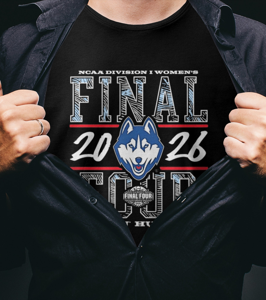 NCAA Division I Women's 2026 Final Four UConn Huskies T-Shirt