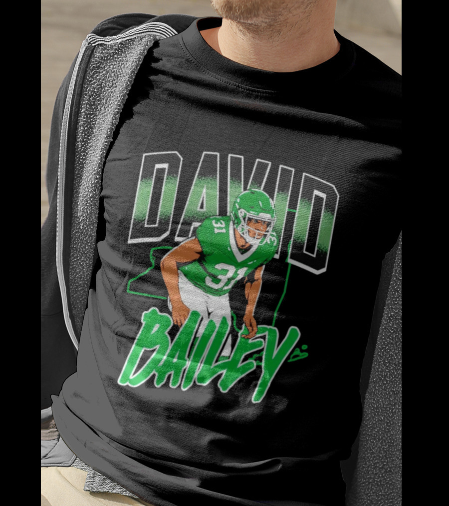 David Bailey New York Jets Football Number 31 Athletics T-Shirt