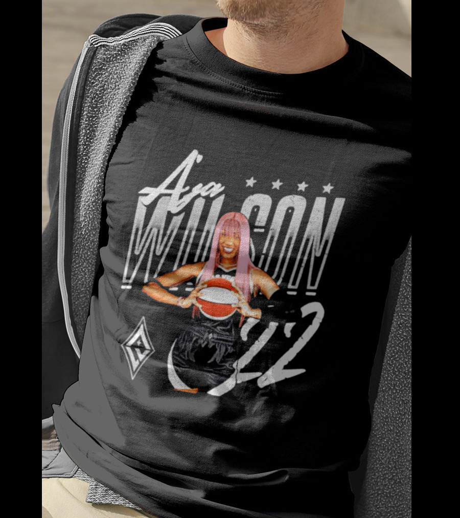 A'ja Wilson Las Vegas Aces Basketball 22 T-Shirt