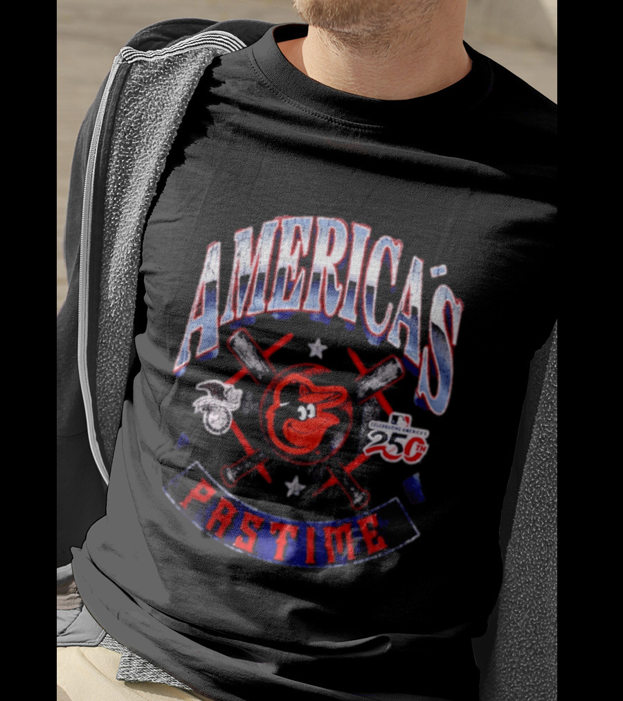 Baltimore Orioles Celebrating America's Pastime 25th Anniversary Americana T-Shirt