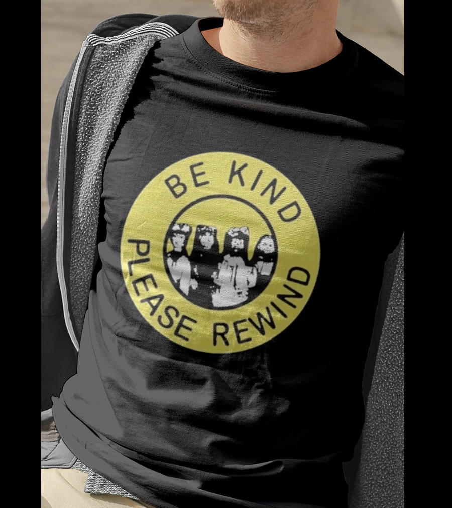 Be Kind Please Rewind Puppet Combo Yellow Circle T-Shirt