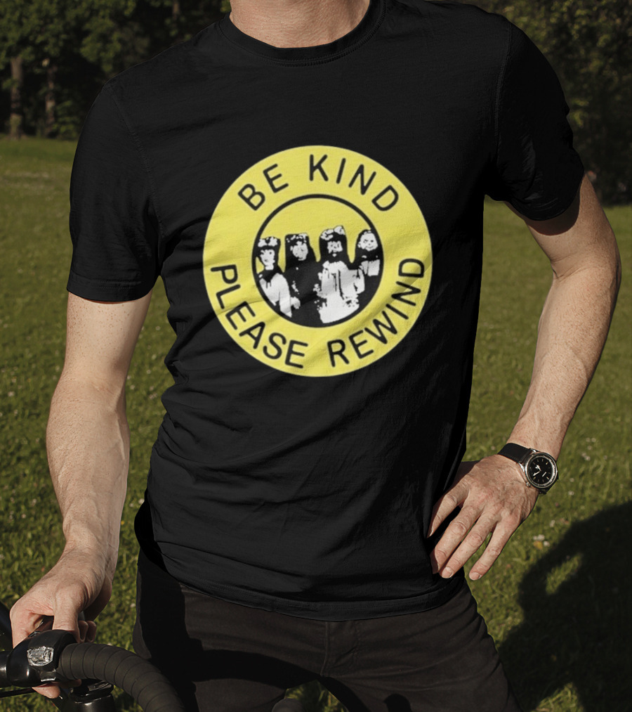 Be Kind Please Rewind Puppet Combo Yellow Circle T-Shirt