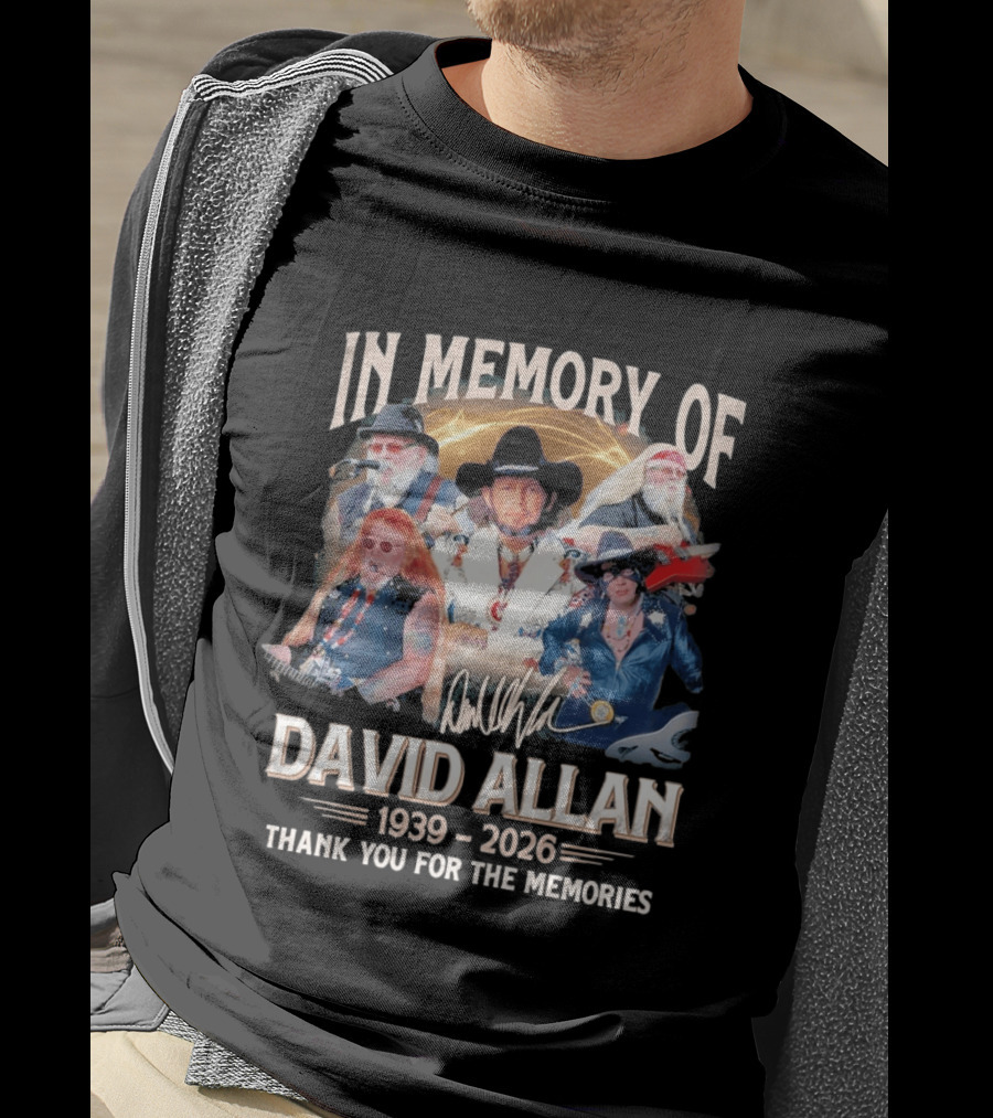 In Memory Of David Allan 1939 2026 Thank You For The Memories Musician T-Shirt