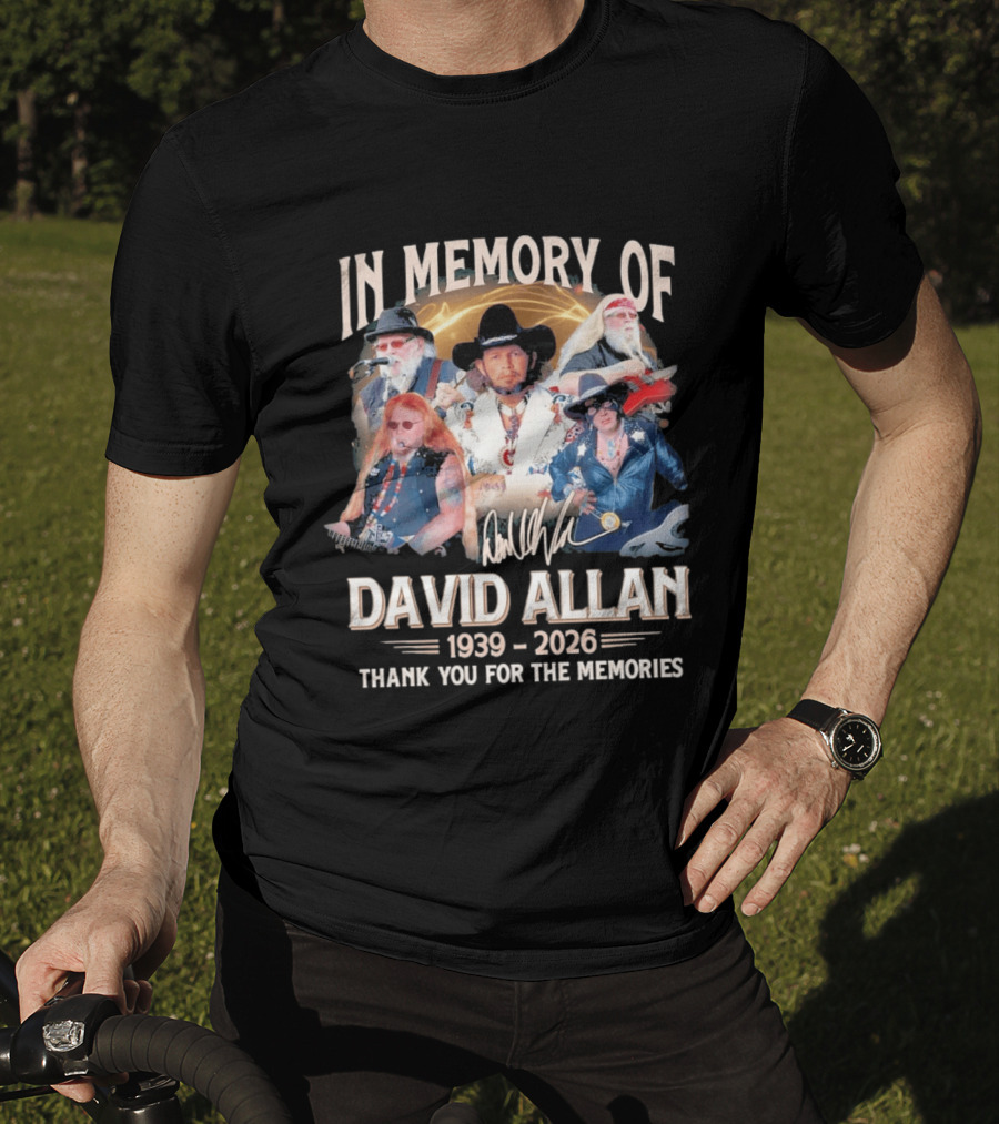 In Memory Of David Allan 1939 2026 Thank You For The Memories Musician T-Shirt