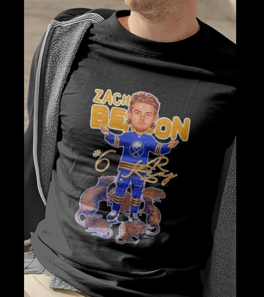 Zach Benson Buffalo Sabres Rat King #6 T-Shirt