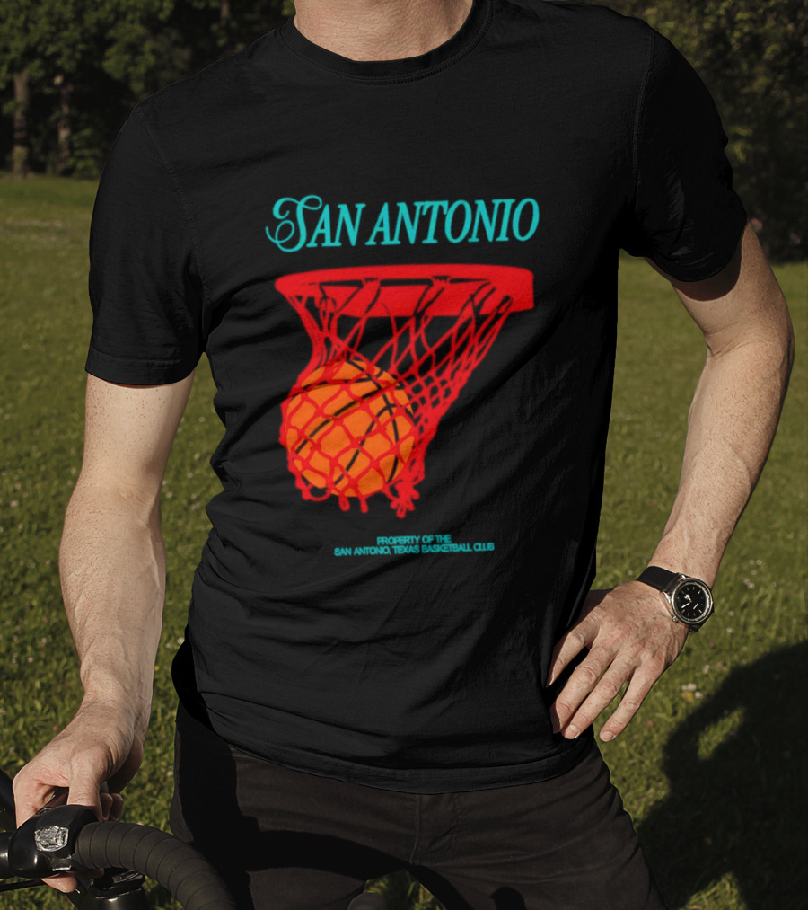San Antonio Spurs Basketball Property Of The San Antonio Texas Basketball Club T-Shirt