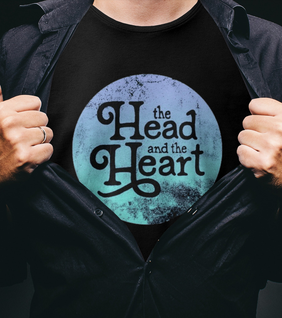 The Head And The Heart Periwinkle Gradient T-Shirt