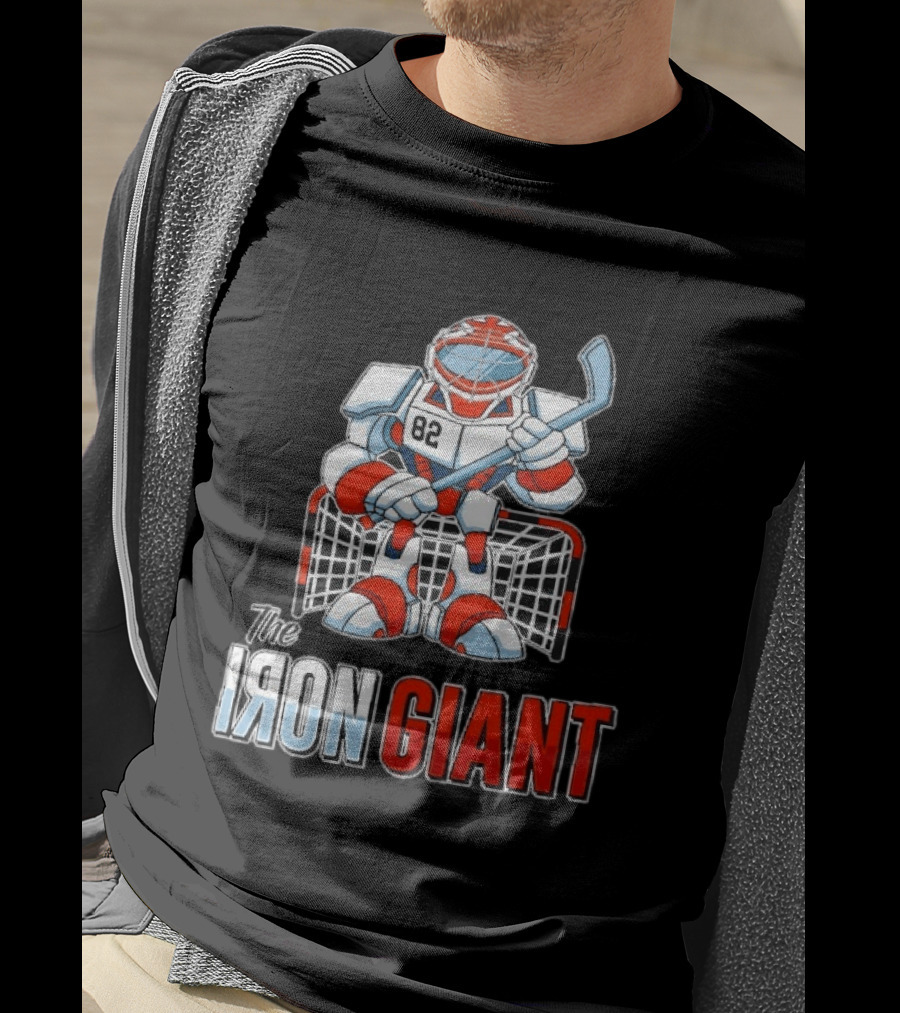 The Iron Giant Hockey Goalie Robot 82 T-Shirt