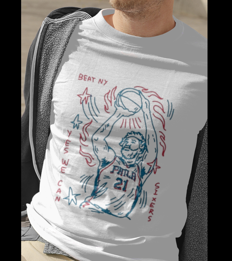 Beat NY Yes We Can Sixers 21 Basketball Triumph T-Shirt