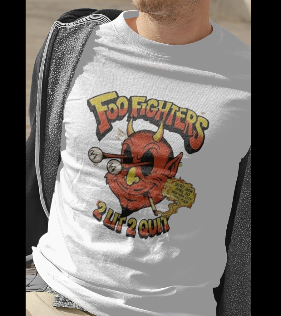 Foo Fighters 2 Lit 2 Quit Secret Show April 30 2026 Irving Plaza New York T-Shirt