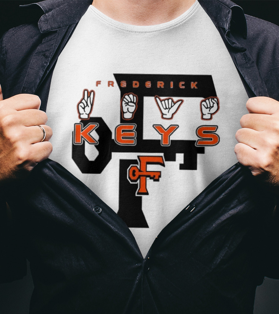 Frederick Keys Deaf Awareness 2026 Frederick Keys Logo Sign Language T-Shirt