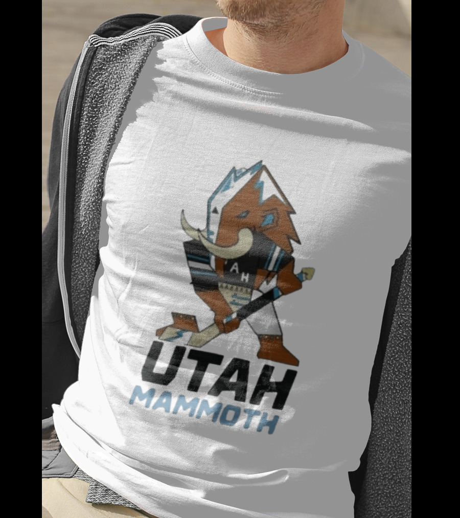 Lawson Crouse With Utah Mammoth Hockey Team T-Shirt
