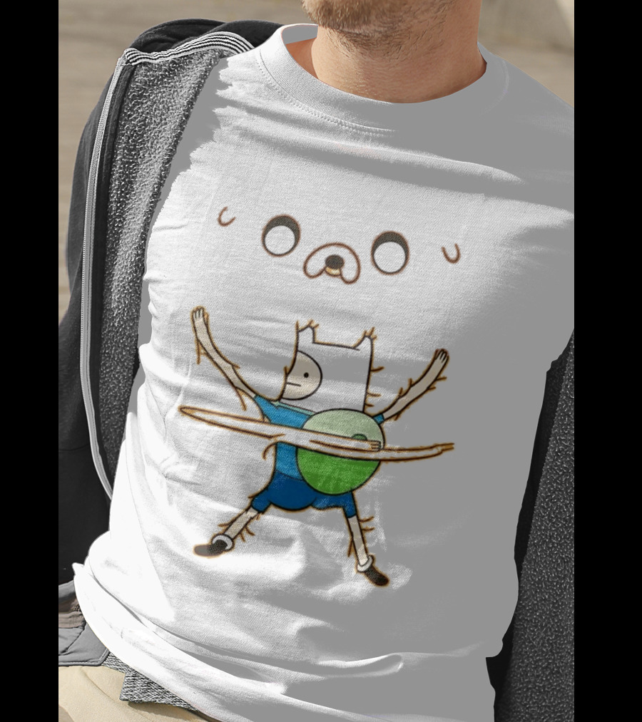 Adventure Time Finn And Jake Da Vinci T-Shirt