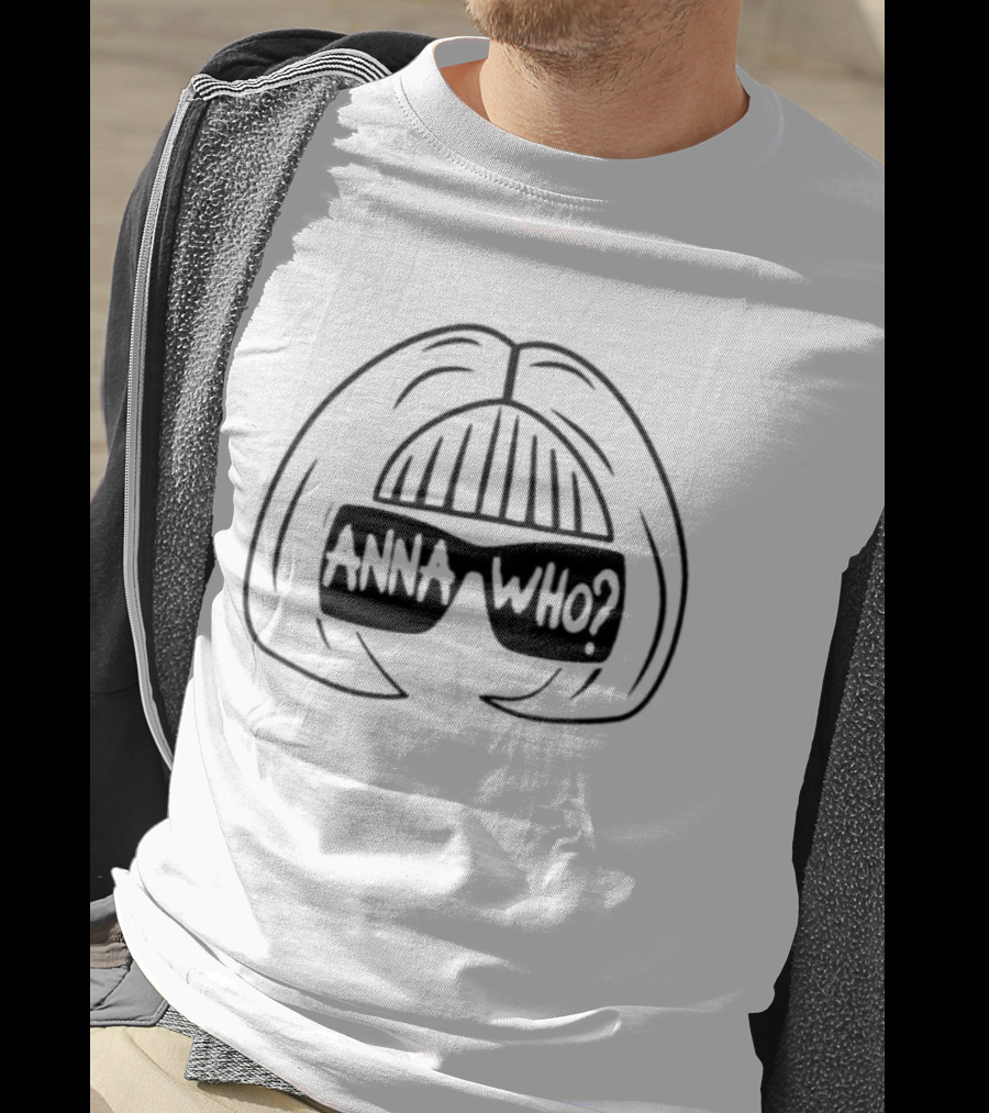 Anna Wintour Anna Who Sunglasses Hair Sketch T-Shirt