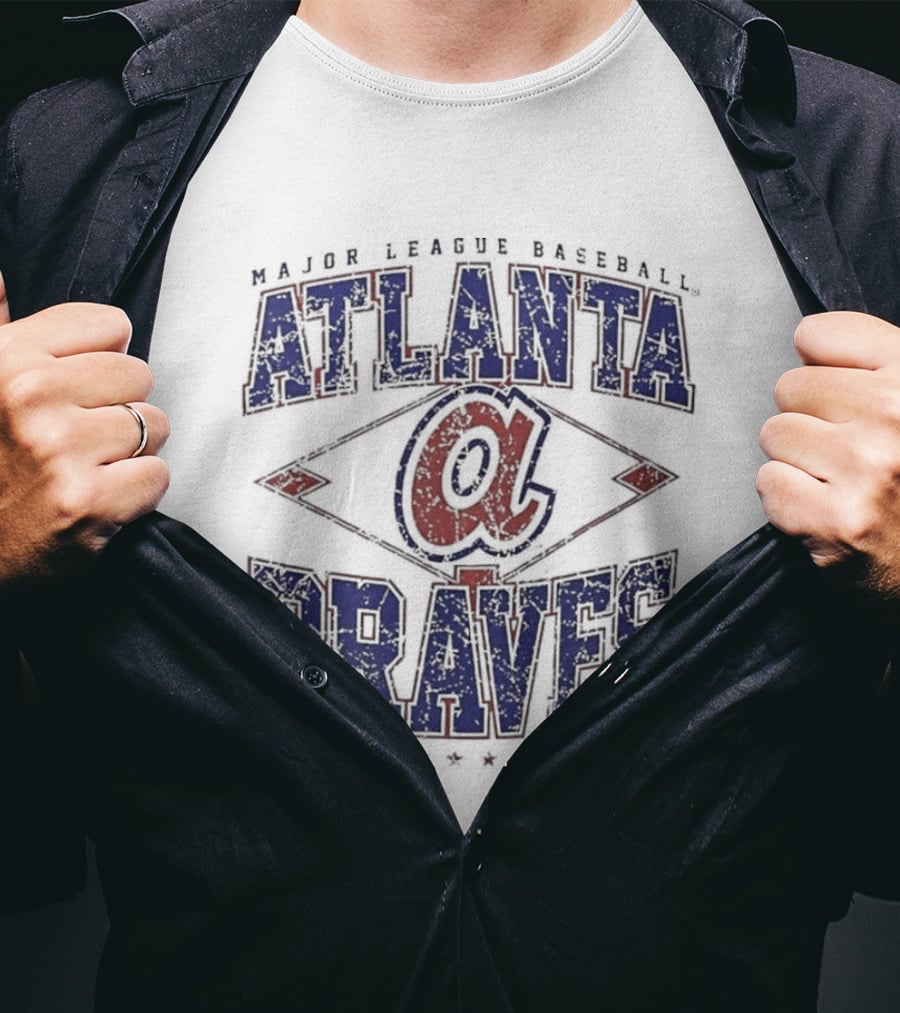 Atlanta Braves Major League Baseball Cooperstown Classic Retro Diamond T-Shirt