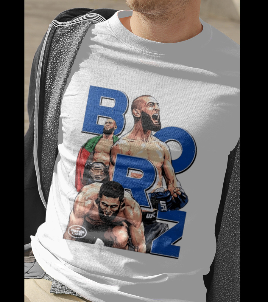 Borz Khamzat Chimaev UFC Fighter Illustrated T-Shirt