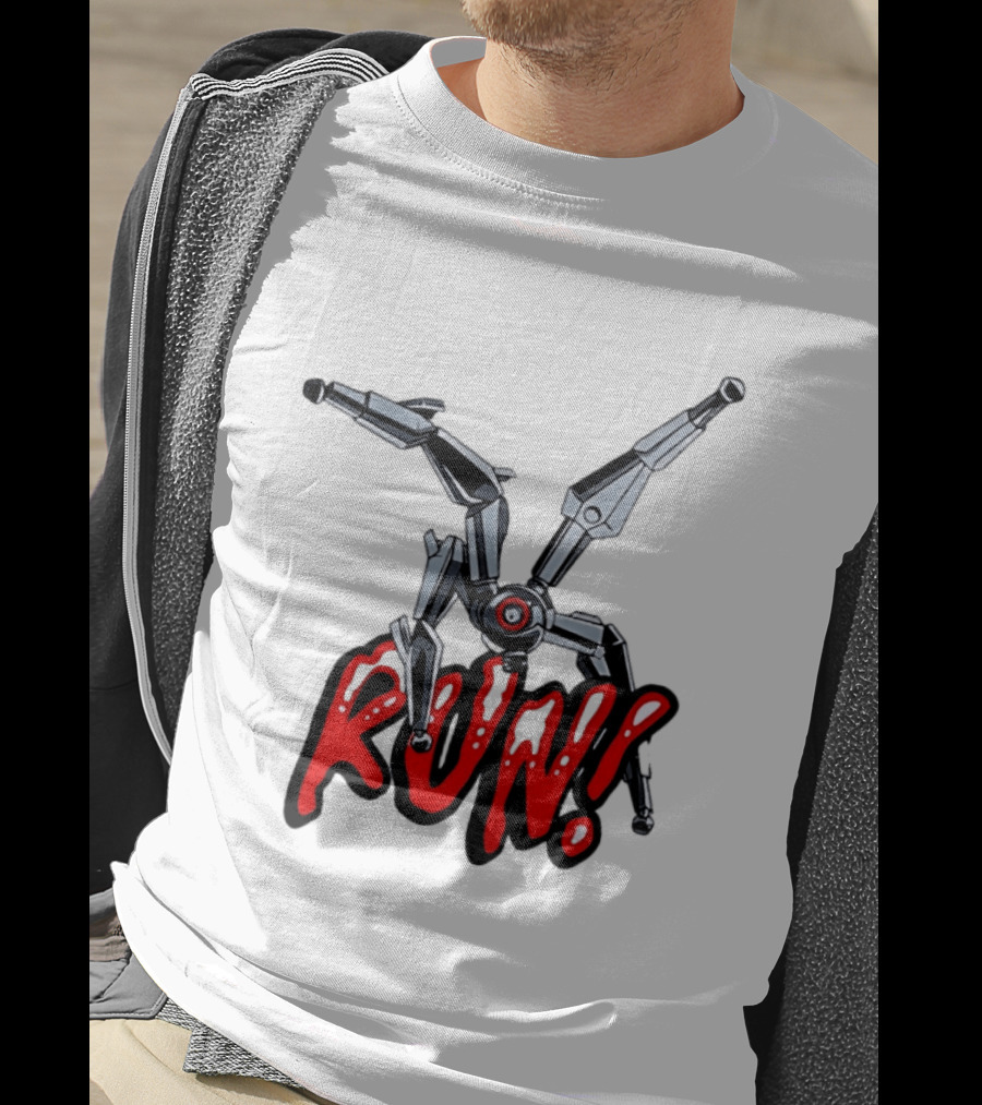 Robot Leaper ARC Raiders RUN Cyborg Invasion T-Shirt