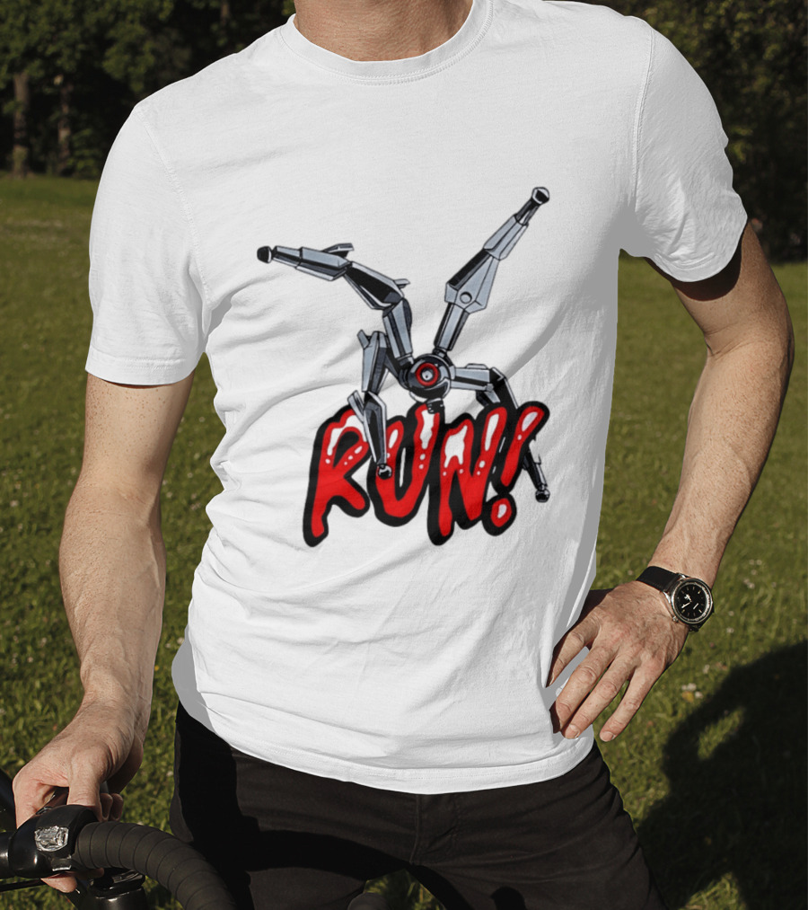 Robot Leaper ARC Raiders RUN Cyborg Invasion T-Shirt