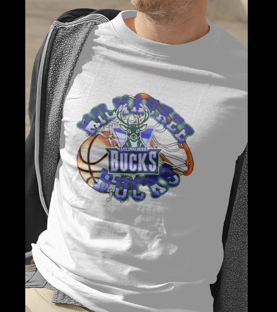 Milwaukee Bucks Basketball Hoop Deer T-Shirt