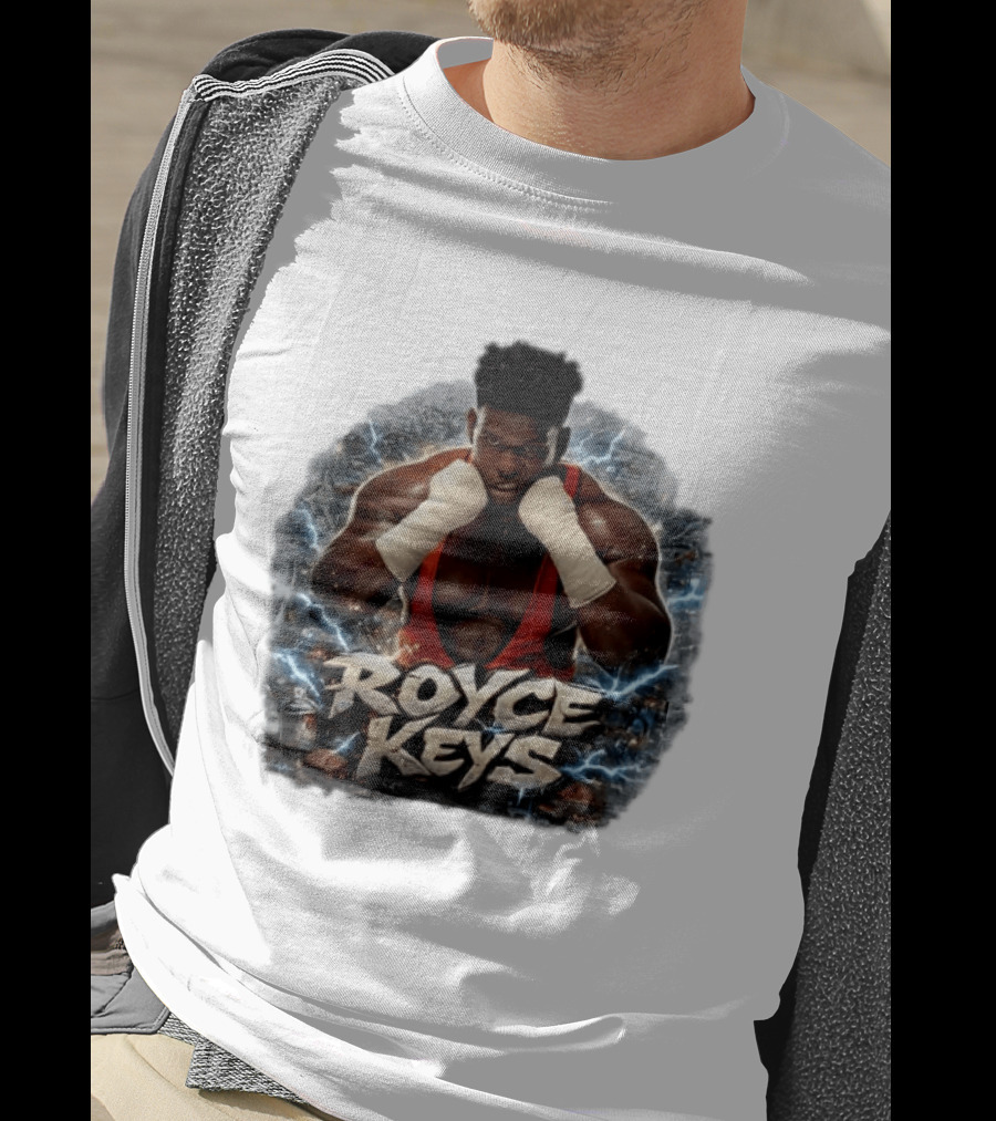 Royce Keys AEW Boxing Pose Lightning T-Shirt