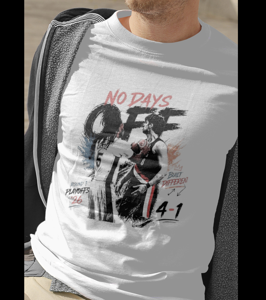 Stephon Castle No Days Off Built Different San Antonio Spurs Basketball 4 1 Number 26 T-Shirt