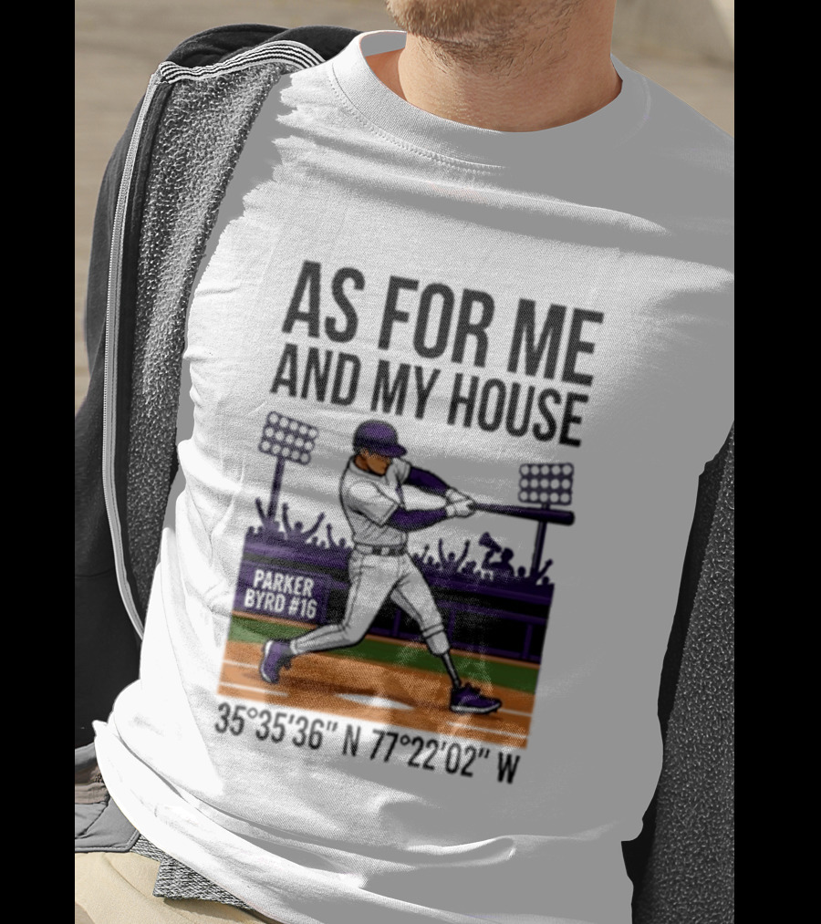 As For Me And My House Parker Byrd 2026 Baseball Coordinates T-Shirt