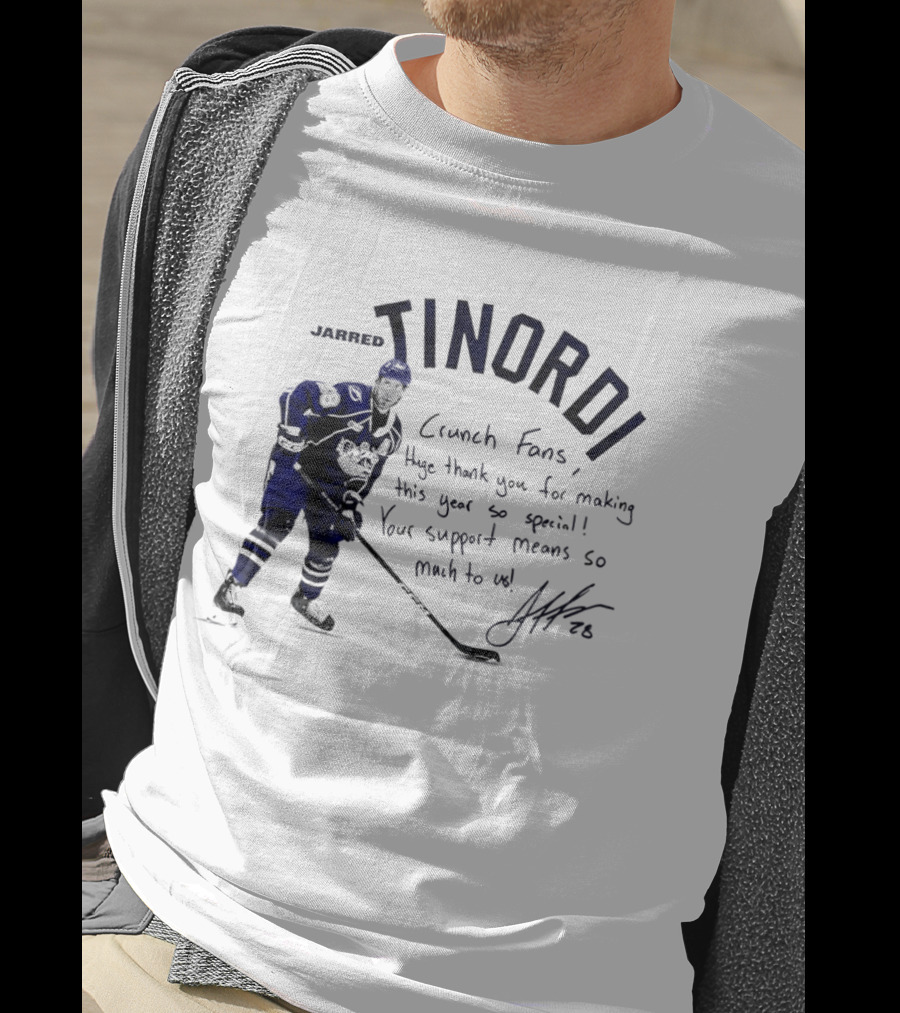 Syracuse Crunch Jarred Tinordi Fans Huge Thank You For Making This Year Special Your Support Means So Much T-Shirt