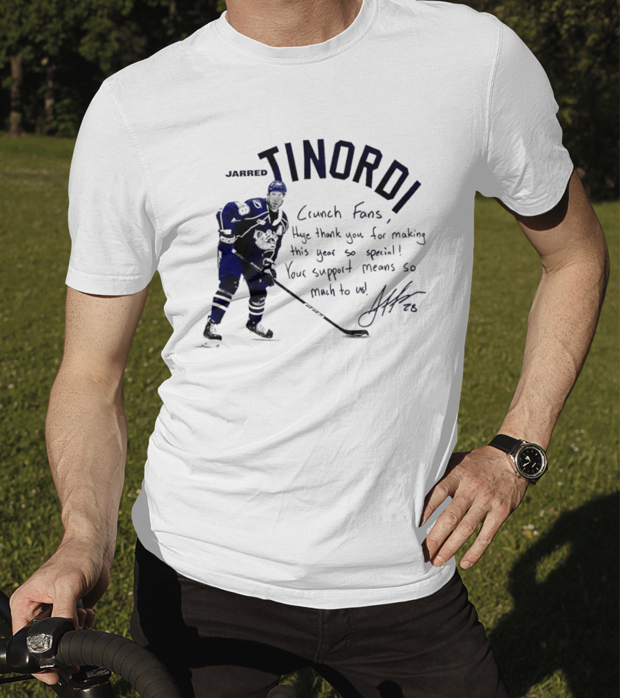 Syracuse Crunch Jarred Tinordi Fans Huge Thank You For Making This Year Special Your Support Means So Much T-Shirt