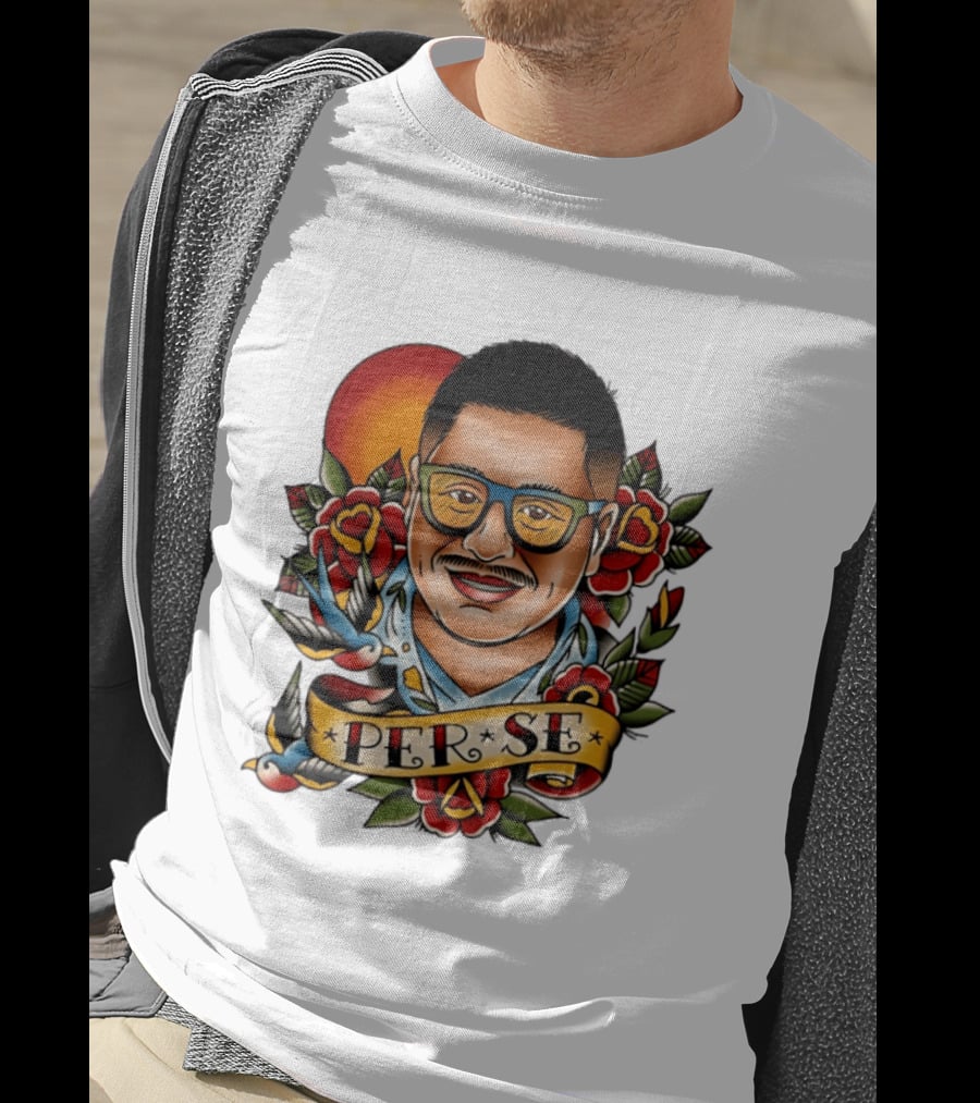 Per Se Old School Tattoo Roses Swallow T-Shirt