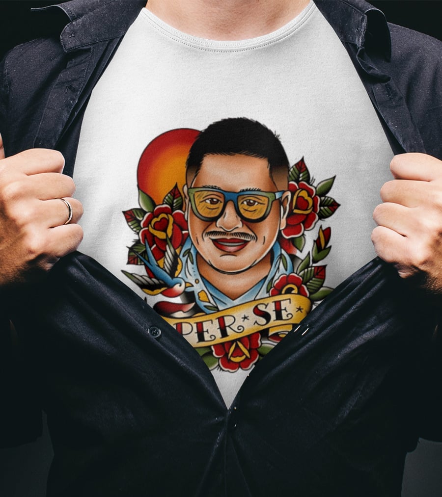 Per Se Old School Tattoo Roses Swallow T-Shirt