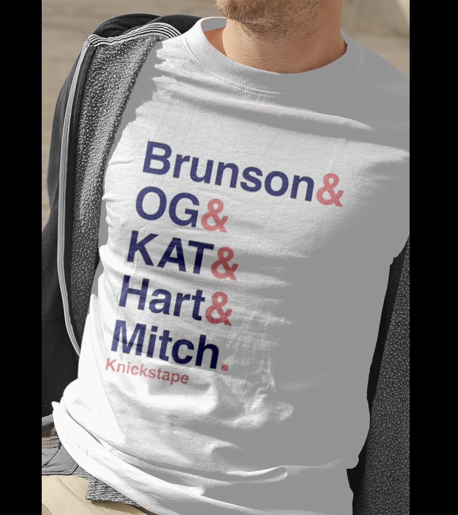 Brunson OG KAT Hart Mitch New York Knicks Knickstape T-Shirt