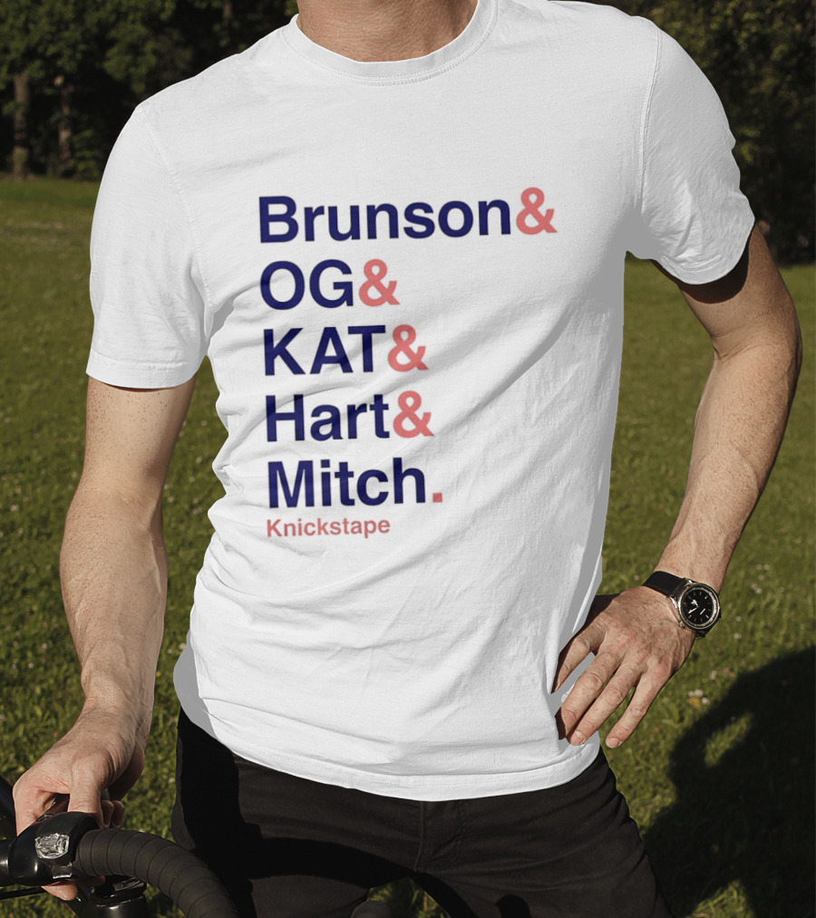 Brunson OG KAT Hart Mitch New York Knicks Knickstape T-Shirt
