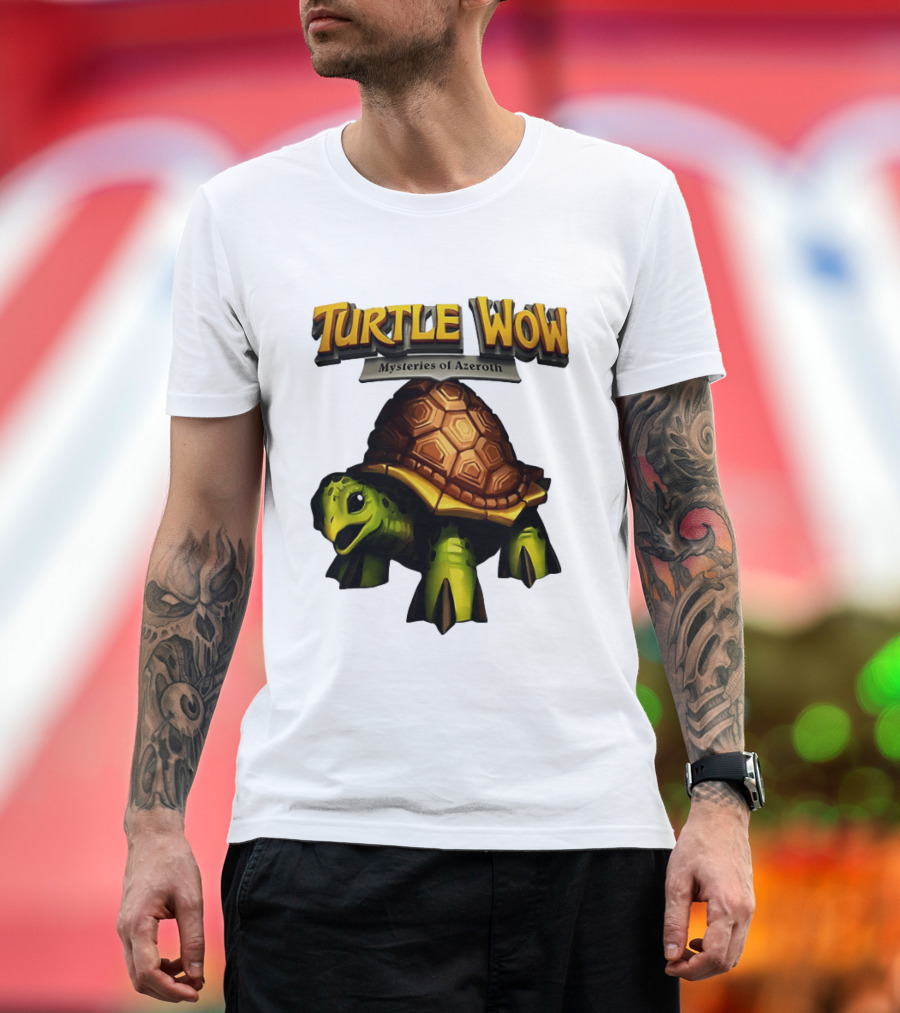 Turtle WoW Mysteries Of Azeroth Tortoise Adventure T-Shirt