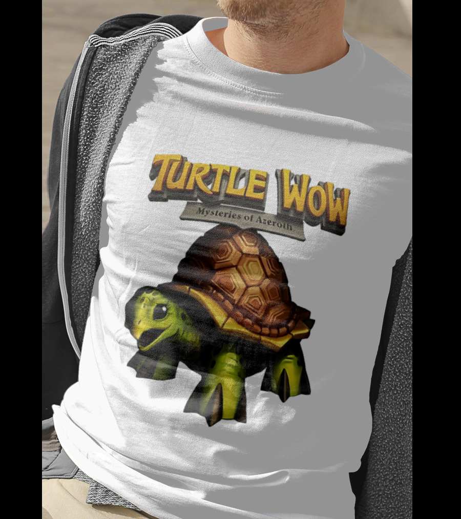 Turtle WoW Mysteries Of Azeroth Tortoise Adventure T-Shirt