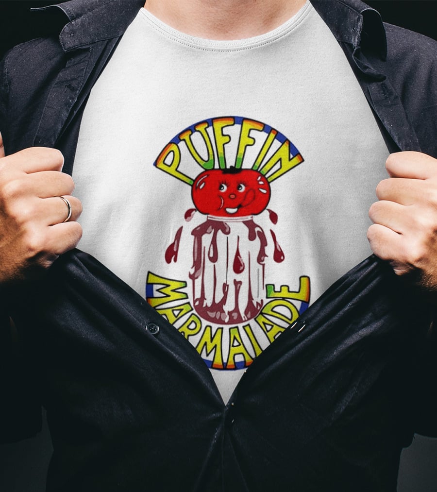 Puffin Marmelade Tomato Jam Zwei Asse Trumpfen Auf T-Shirt