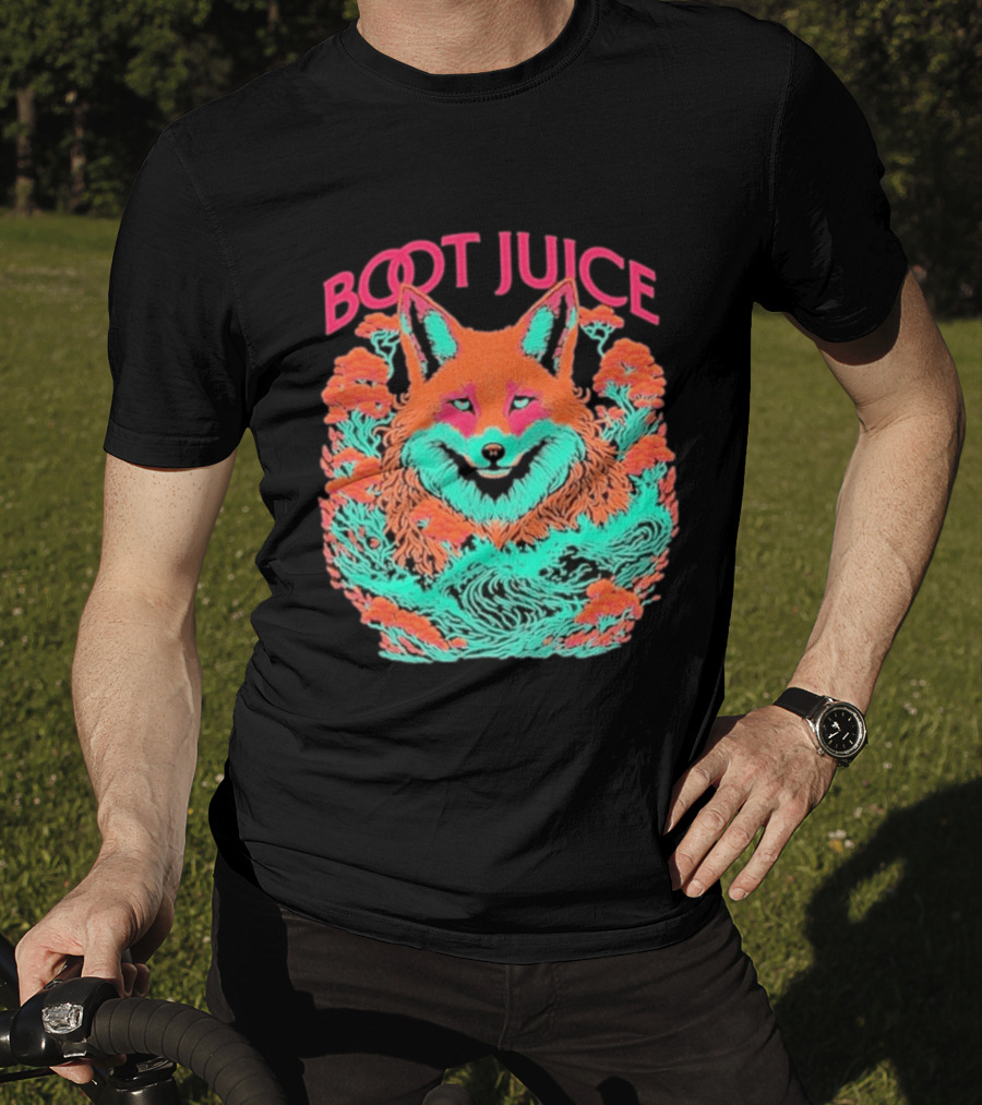 Boot Juice Psychedelic Neon Fox T-Shirt