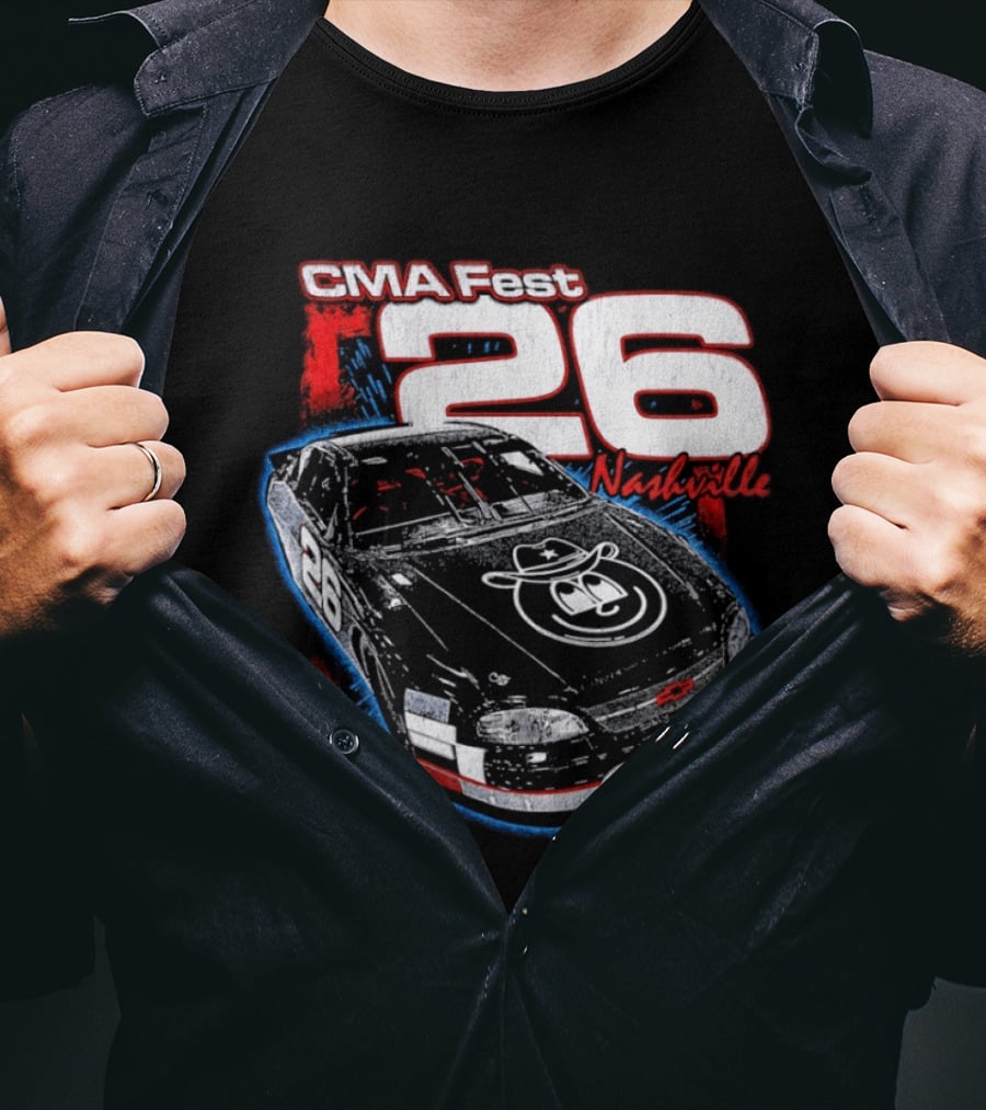 CMA Fest 26 Race Car Nashville 2026 T-Shirt
