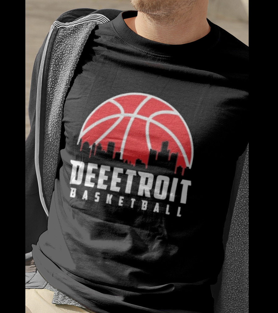 Deeetroit Basketball Cityline Detroit Pistons 2026 T-Shirt
