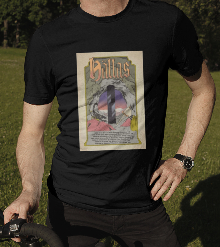 Hällas Tour 2026 Desert Fest London To Cosmic Fuzz Sheffield Summer Dates UK Germany Switzerland Austria Greece T-Shirt
