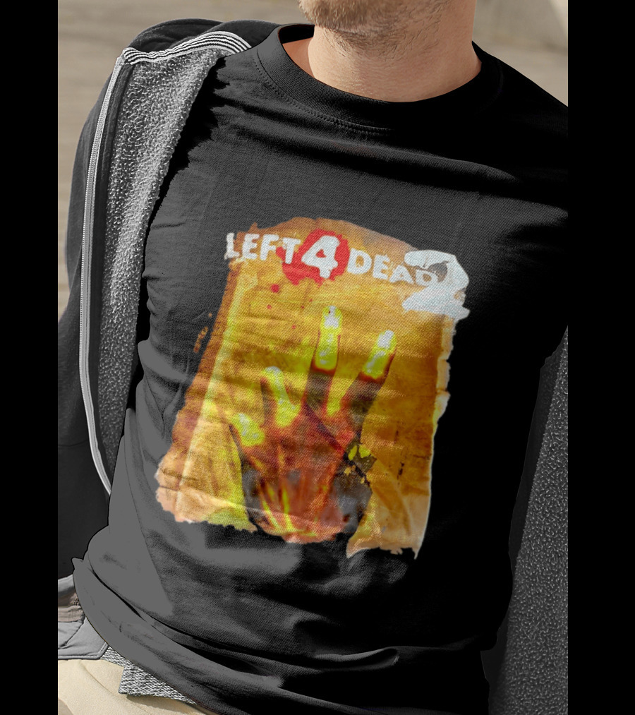 Left 4 Dead 2 Zombie Hand Iconic Horror Game T-Shirt