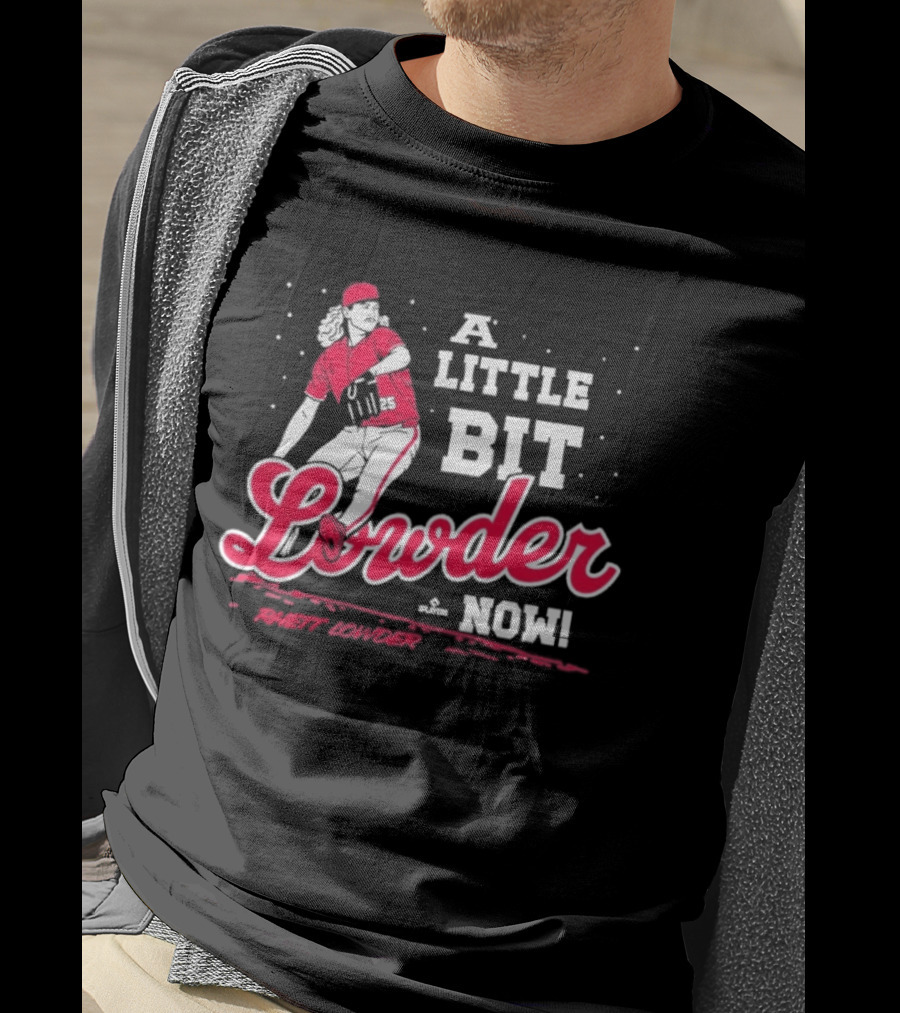Rhett Lowder A Little Bit Lowder Now Baseball Pitcher T-Shirt