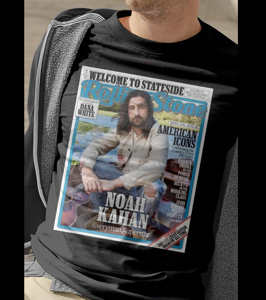 Welcome To Stateside Rolling Stone Noah Kahan Special Issue American Icons Everyman Superstar T-Shirt
