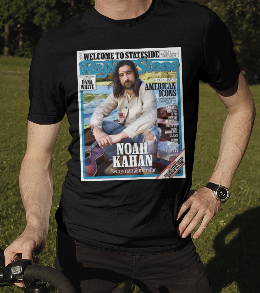 Welcome To Stateside Rolling Stone Noah Kahan Special Issue American Icons Everyman Superstar T-Shirt