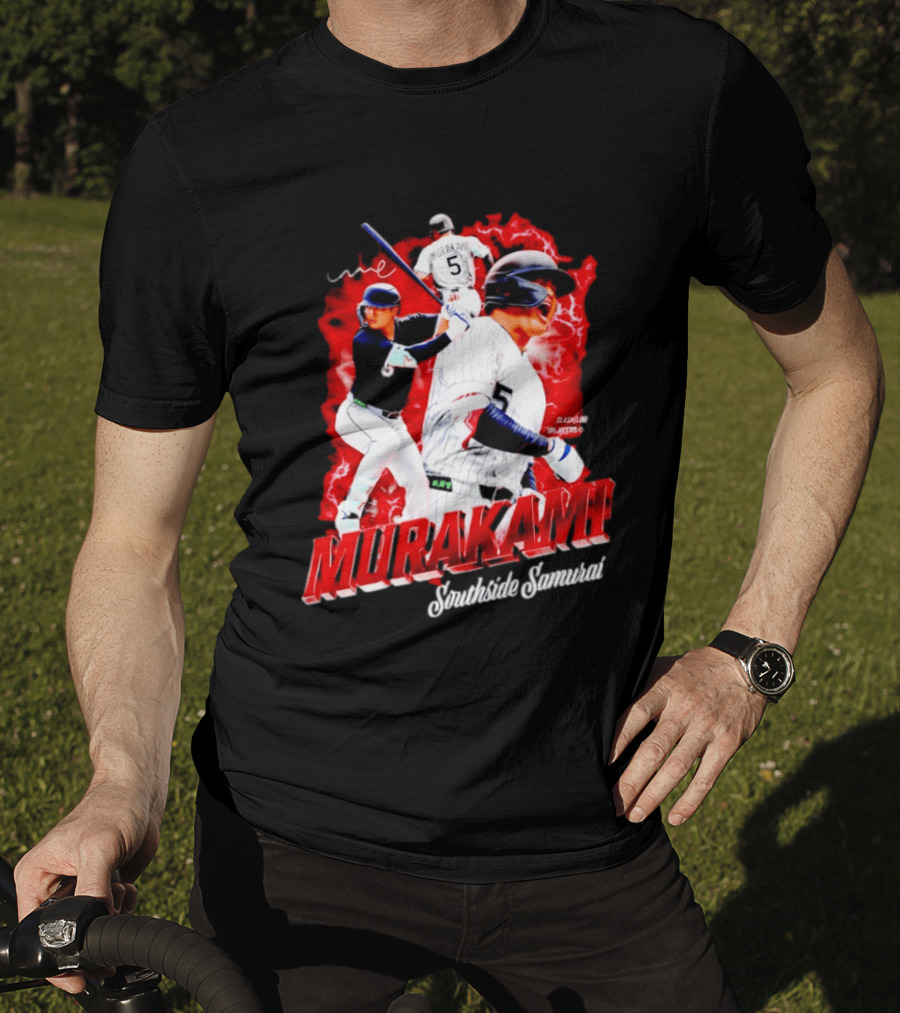 Munetaka Murakami Southside Samurai Baseball Players MLB Commendation T-Shirt