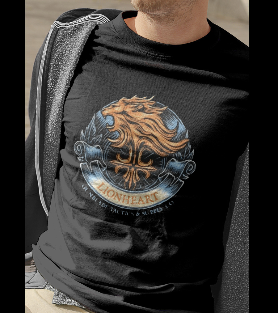 Lionheart Gunblade Tactics And Supply Co Final Fantasy Squall Leonhart T-Shirt
