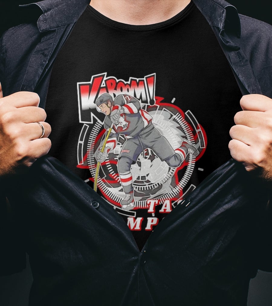 Tage Thompson Kaboom Hockey Comic T-Shirt