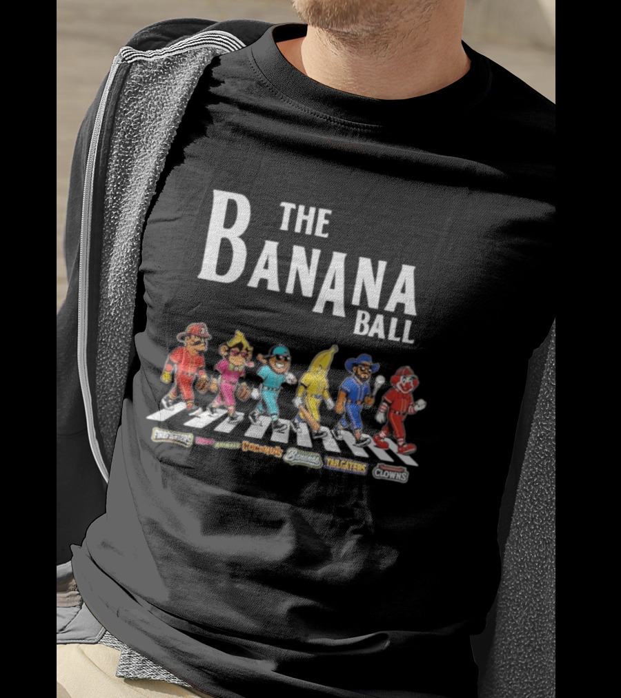 The Banana Ball Freestylers Party Animals Hooligans Bananas Tailgaters Clowns T-Shirt