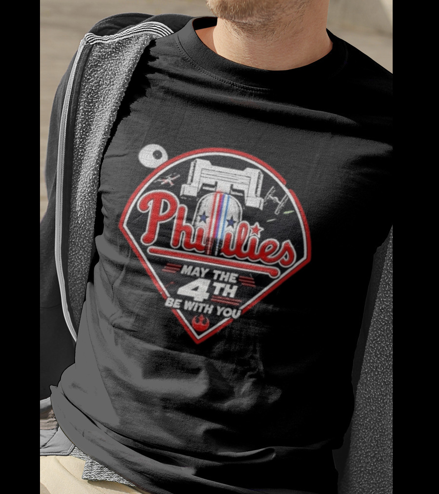 Phillies Star Wars May The 4th Be With You T-Shirt