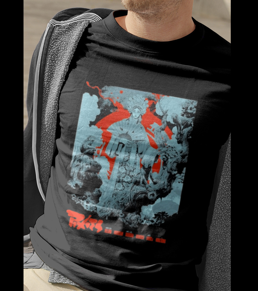 Pixies P40 Asia Tour 2026 Ken Taylor Geisha And Mythical Creatures T-Shirt